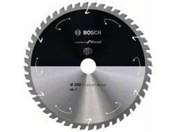 Disco de Serra Circular BOSCH Standard para Madeira Para Serras a Bateria 250x2.2/1.6x30 T48 para Serras Meia-Esquadria