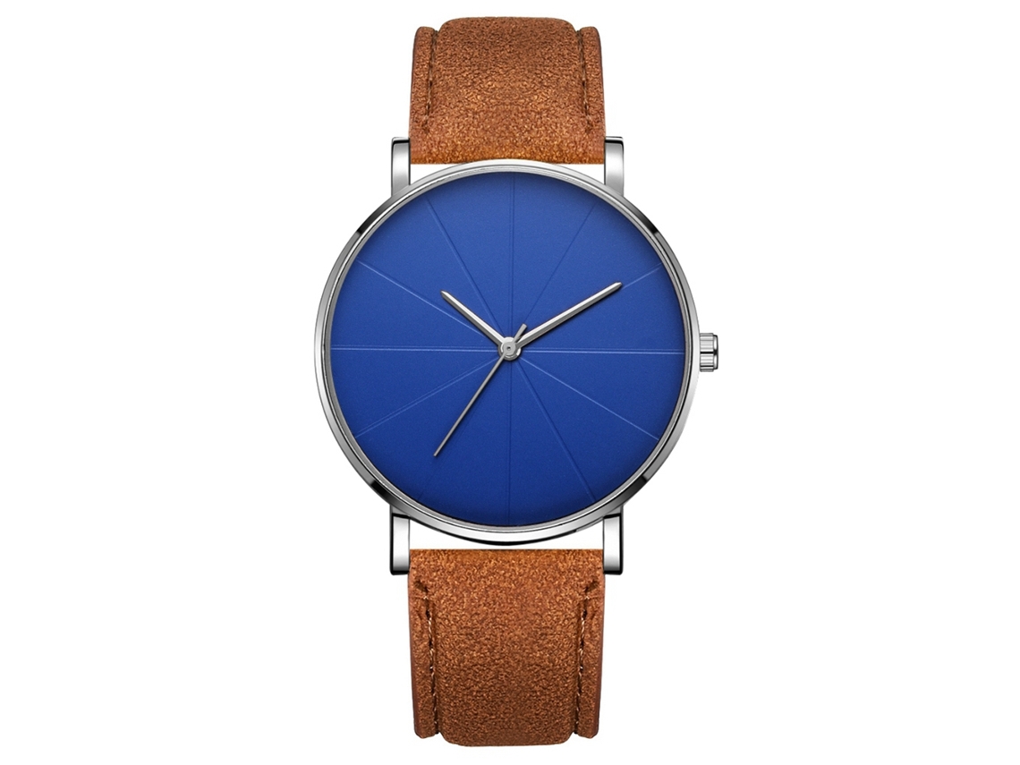 Reloj De Pulsera Analógica De Cuarzo Con Dial Redondo Moda Simple (13)