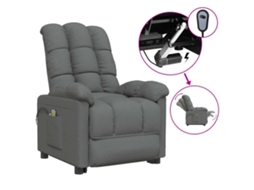Electric Massage Chair, Electric Massage Chairs Vidaxl Cinzeto Tecido
