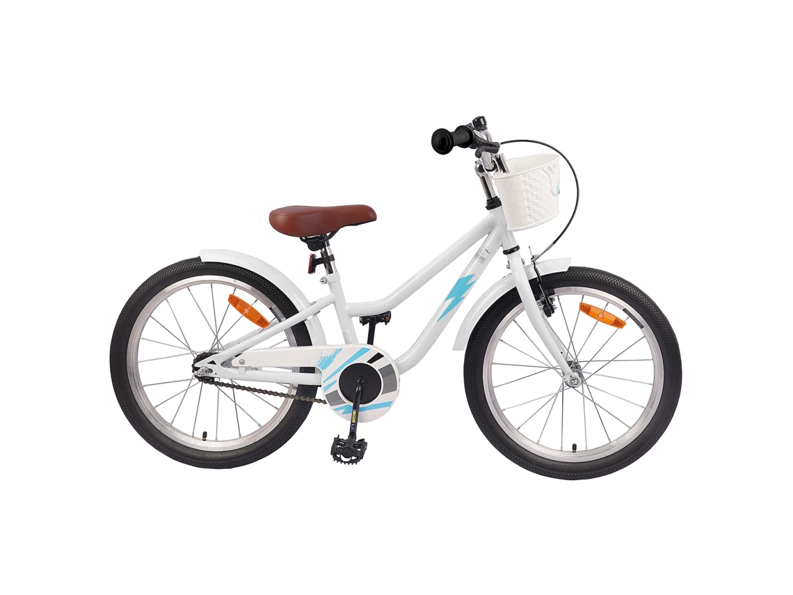 Conjunto 1 Bicicleta Infantil Vidaxl Branco Aço (137 X 54 X 79 Cm)