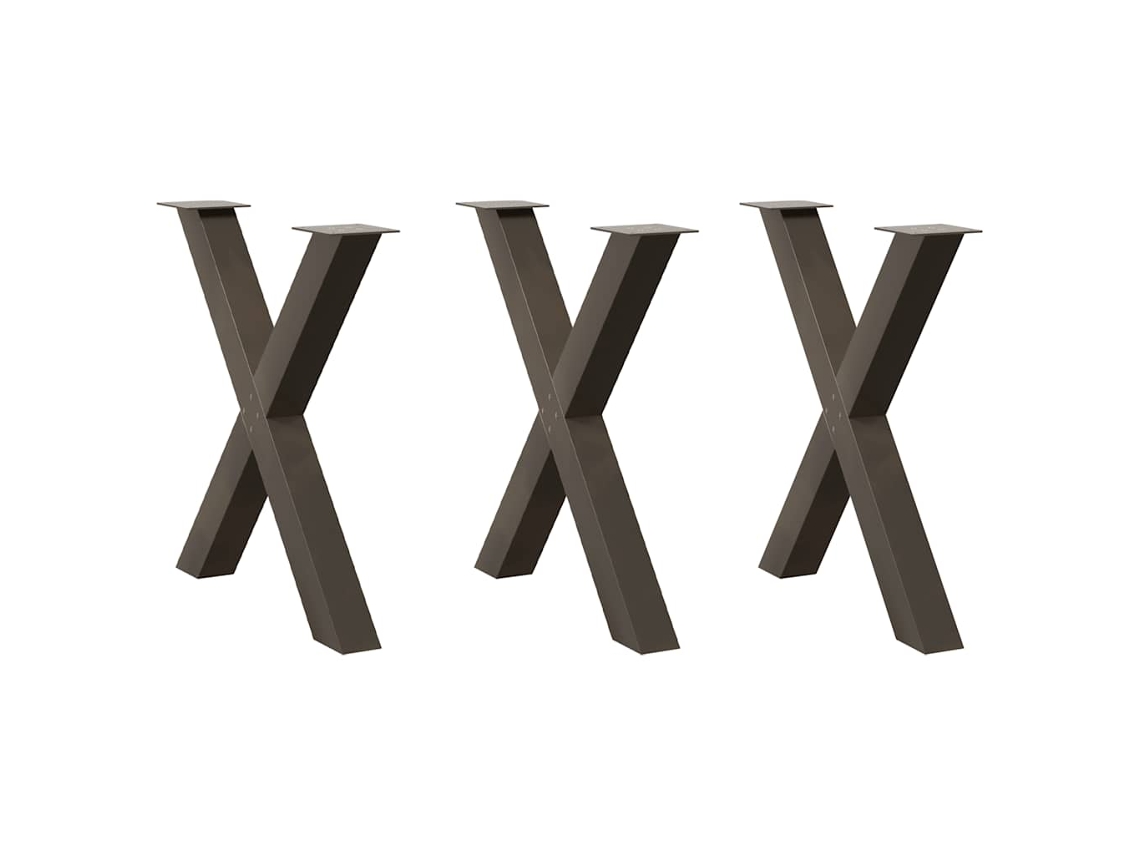 Dining Table Leg, Dining Table Legs Vidaxl Marrom Aço (70 X (72-73) Cm (80 Mm))