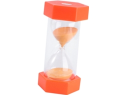 Ampulheta De 20 Minutos Design Hexagonal Plástico Laranja