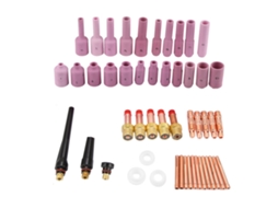 50pcs/conjunto Accesorios Consumíveis Para Soplete Tig Série Wp-17/18/26 Boquilla Gas Peças De Soplete De Soldadura