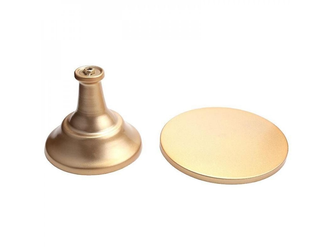 2026 portavasos Redondo de Hierro Metal para Pasteles, Soporte de Postres para Cumpleaños Y Bodas Tqt Oro