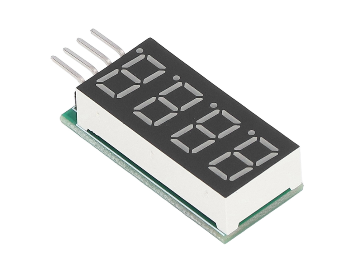 Módulo Display Led Tubo Digital 4 Dígitos 7 Segmentos Interface I2c Dc 5v/3.3v Dm43b04