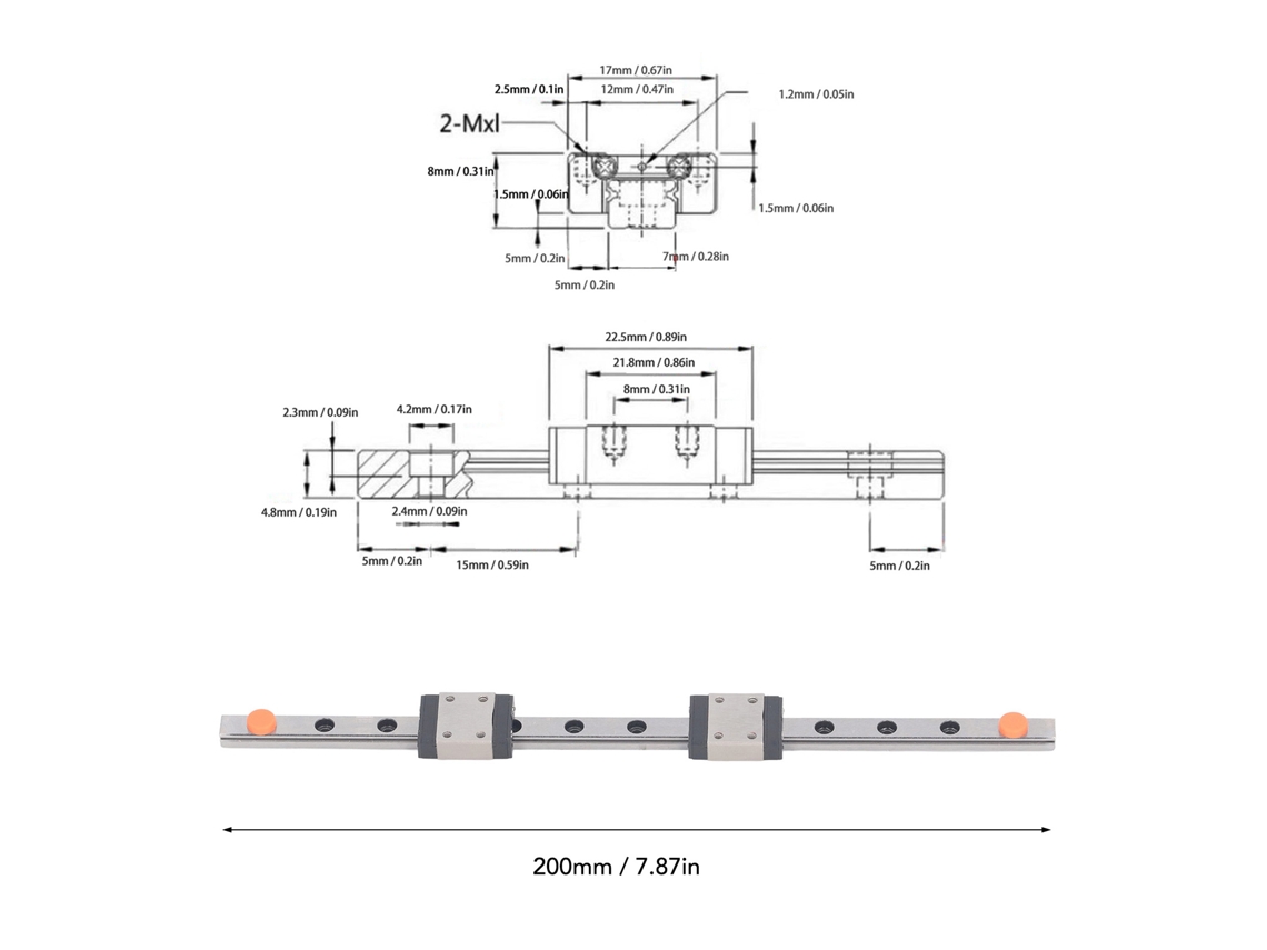Laxiscreed Guia Linear Mgn7c De Alta Precisão Para Movimentos Suaves E Precisos