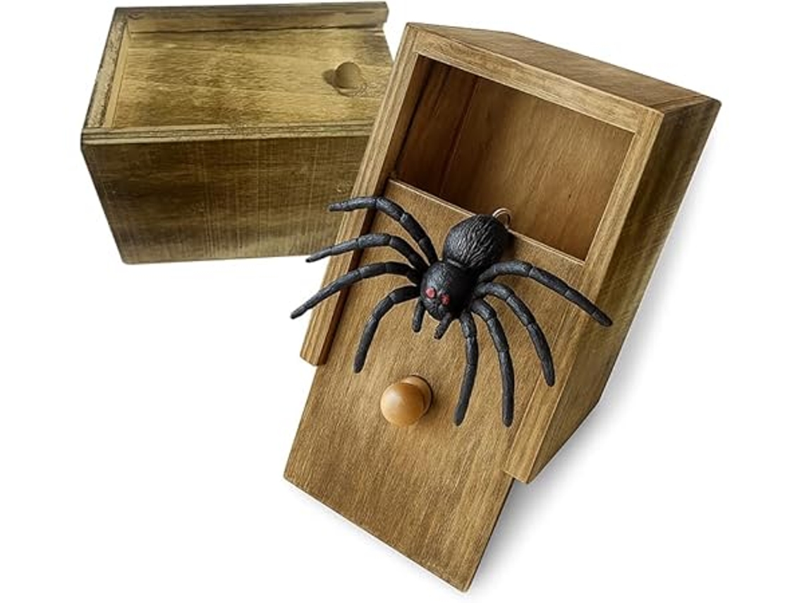 Caixa Surpresa com Brinquedos de Aranha Presentes Divertidos para Crianças e Adultos Brinquedos de Halloween, Ideal para Crianças, Ed STELASPLEN