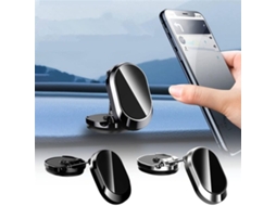 Suporte Magnético Dobrável Para Celular No Carro, Preto.