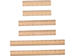 Lurelia Régua De Medição 6 Peças Com Transparente E Resistente Para Geometria E Matemática