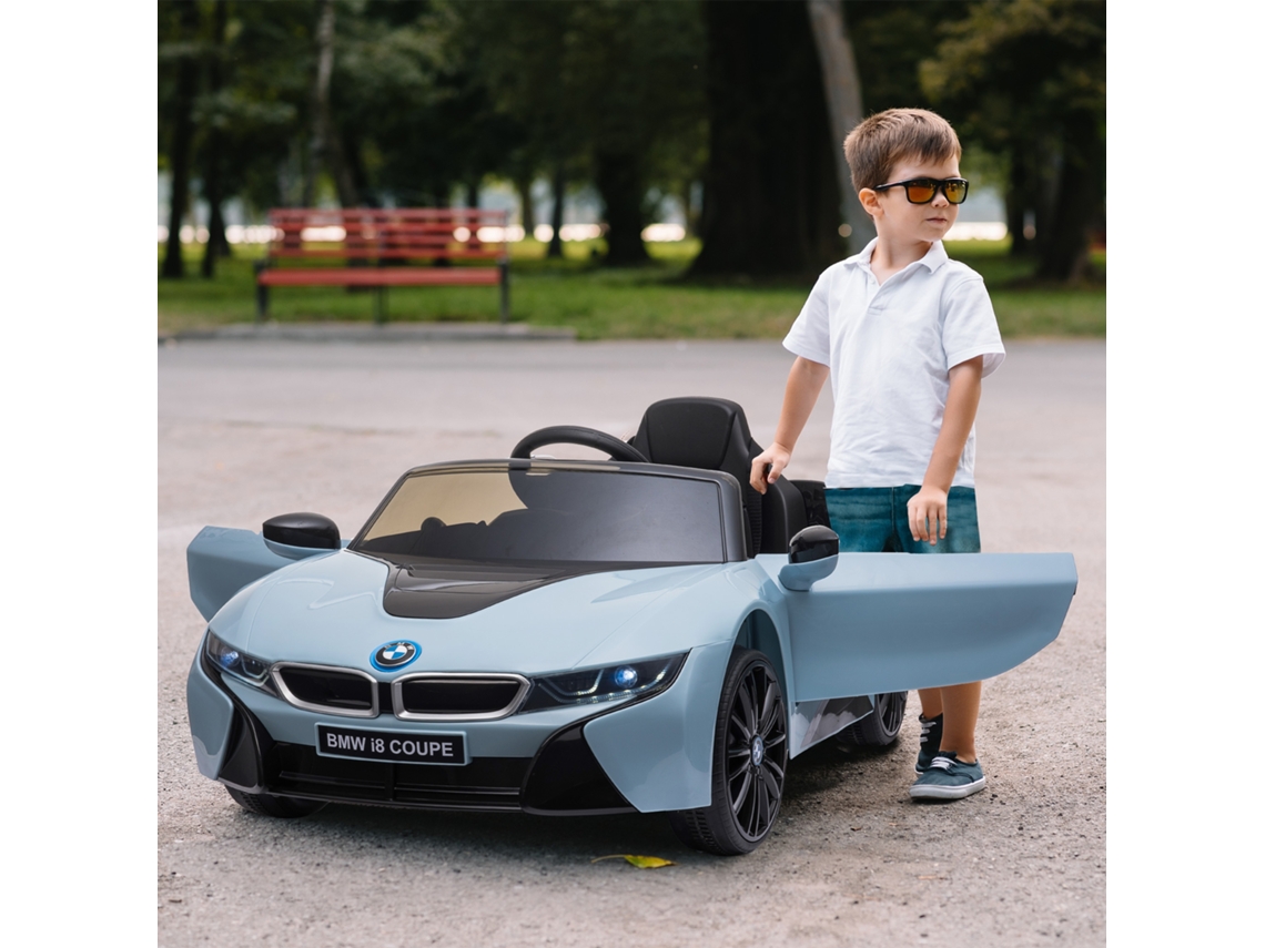 Carro Elétrico Bmw I8 Coupé 12v C/controlo Remoto E 2 Portas, 115x72,5x46cm, Azul