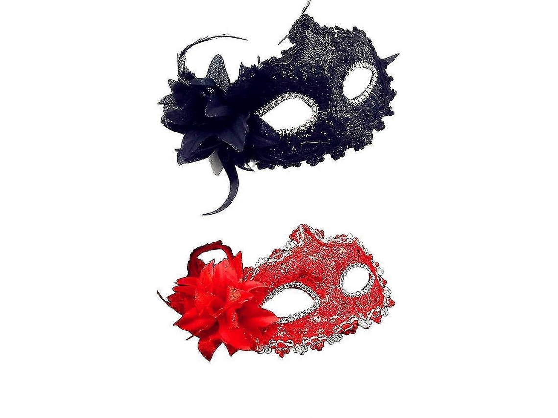 Máscara De Baile De Máscaras Feminina, Flores De Natal, Meia Face, Máscara Para Os Olhos, Máscara De Renda, Cosplay Olysi Shop