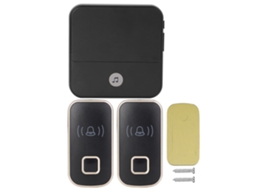 Campainha Sem Fio 110db Com Controle Remoto De 300 M Para Idosos Surdos, 1 Receptor E 2 Transmissores Slowmoose