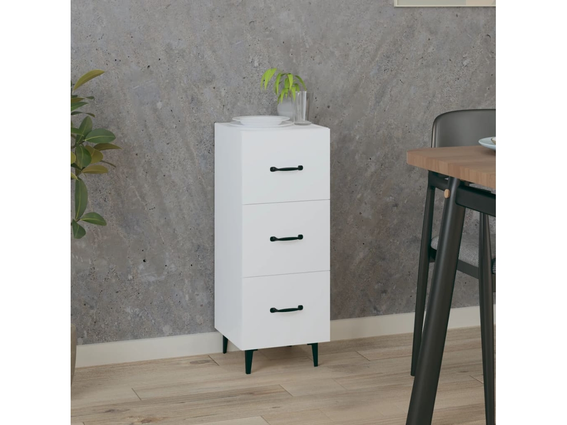 Aparador 34,5x34x90 cm Madera Procesada Blanco