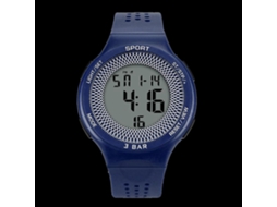 Relógio de pulso masculino de silicone, relógio eletrônico para negócios, azul.