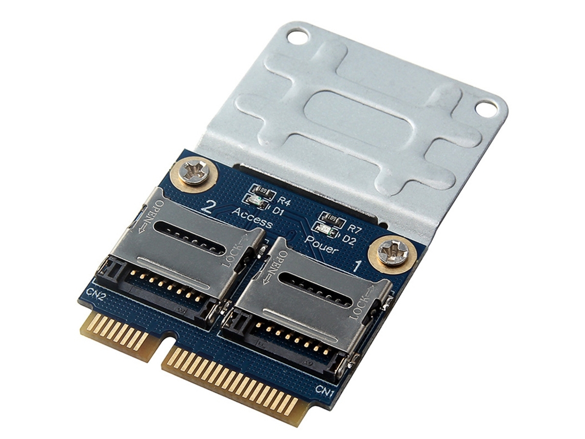 2 Baias Para Ssd, Leitor De Cartão De Memória, 2 Slots Para Cartão Mini-sd, Adaptador Pci-e