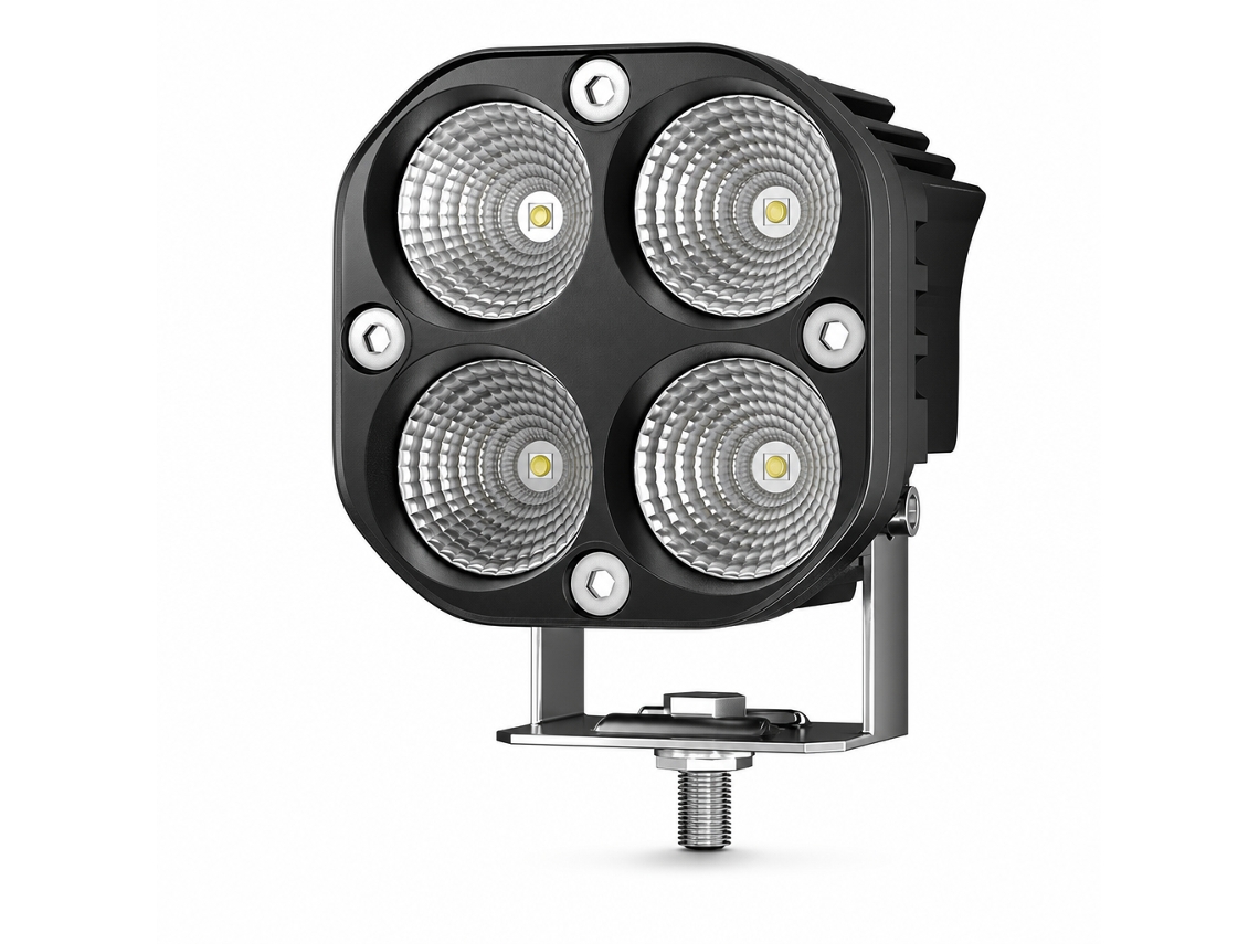 Farol De Trabalho Led 40 W Luz Branca Fixa, Projetor Auxiliar Difuso Para Carro, Moto E Todo-o-terreno