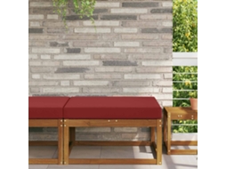 Vidaxl Almofada Para Sofá Externo Poliéster Vermelho Tinto 80 X 80 Cm