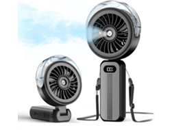 Mini Ar-condicionado Pessoal Silencioso Com 3 Velocidades E Luz Led.