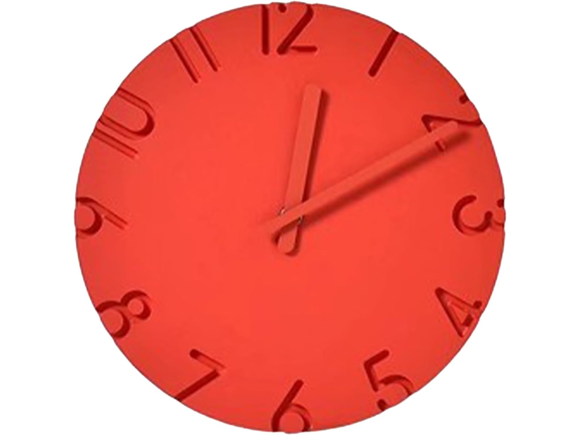 Relógio De Parede Decorativo Moderno Com Textura De Cimento, 30 Cm