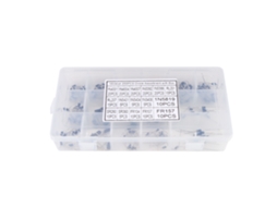 Kit de 200 Diodos Retificadores 1N4001~FR157 com Caixa S/MARCA