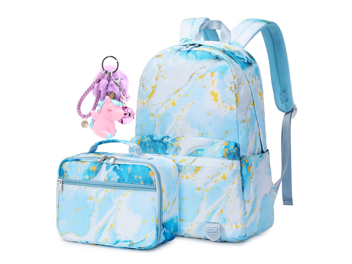 Mochila Infantil Leve À Prova D'Água Mochila Escolar com Lancheira Mochila Escolar para Meninas
