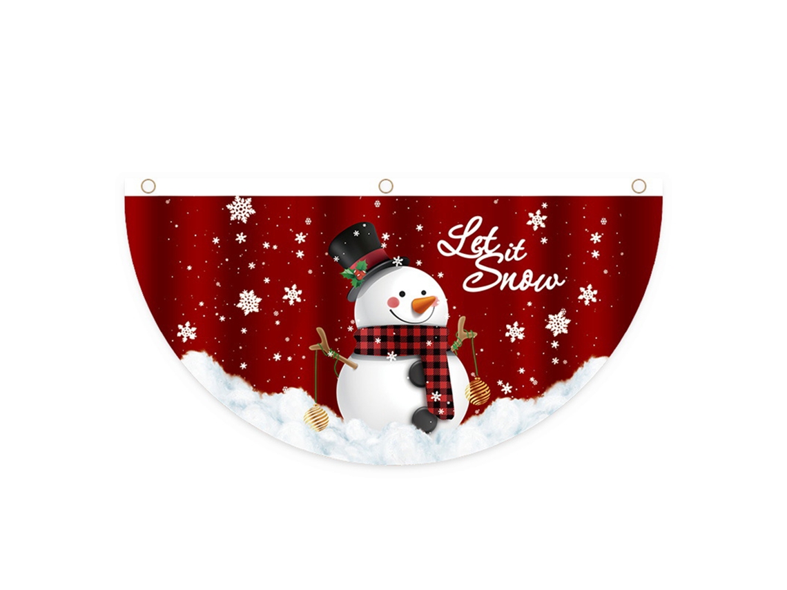 Bandeira Natal Ventilador Suspensão Externa Decor Porta