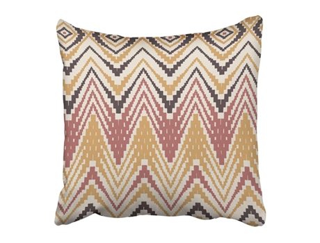 Fronha de Almofada ECZJNT Zag Zigzag Mão Zig Pinceladas Linhas Desenhadas (50x50 cm)