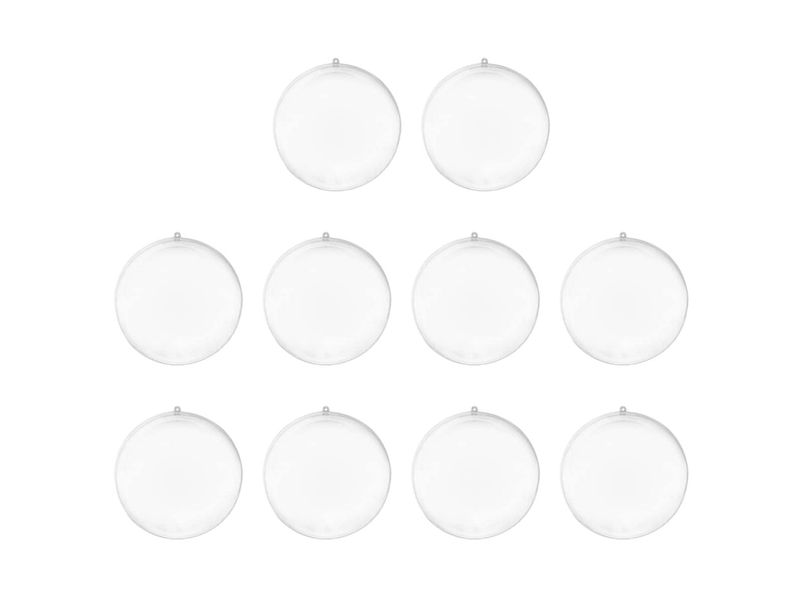 10 Decorações de Cerimônia de Casamento Esferas Transparentes para Natal NEVEANCE