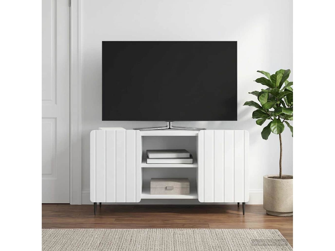 Vidaxl Gabinete para Tv Branco 102 X 34,5 X 52 Cm Derivados de Madeira