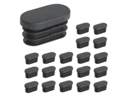 Tampas Para Pés De Cadeira E Móveis, 100 Peças, Em Plástico, 15 X 30mm, Ovais, Para Cadeiras, Móveis