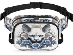 Bolsa AQUAFORGE de Ombro Grande, Estampa de Animais Fogo