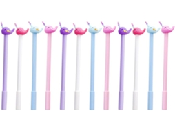 Nuobesty Conjunto De 12 Canetas Gel Com Desenho Narval, Feitas