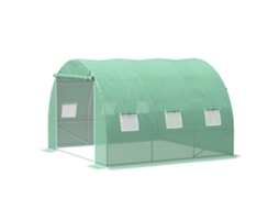 Estufa Jardim 9m² 3x3x2m Porta E 6 Janelas Malha Aço Pe Verde