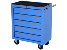 Carrinho de Oficina 5 Gavetas com Rodas,metálico Azul 67,5x33x77cm BTFORUS