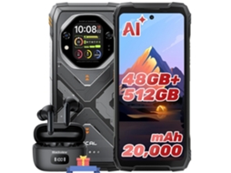 Smartphone Oscal Tank 1 + Airbuds 8 (6,78'' - 48 Gb - 512 Gb - 20000 Mah - Laranja)