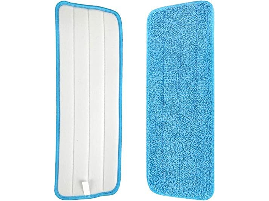 Pacote com 4 Refis de Microfibra Azul para Mops Secos e Úmidos, Panos de Limpeza Premium para Pisos, Refis Reutilizáveis​​ Compatíveis com BRILVIBERA
