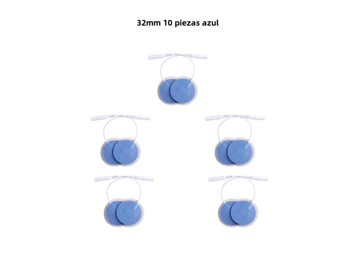 Eletrodos Adesivos de Gel para Ems de 32 Mm, Autoadesivos MDUG (10 Azuis)