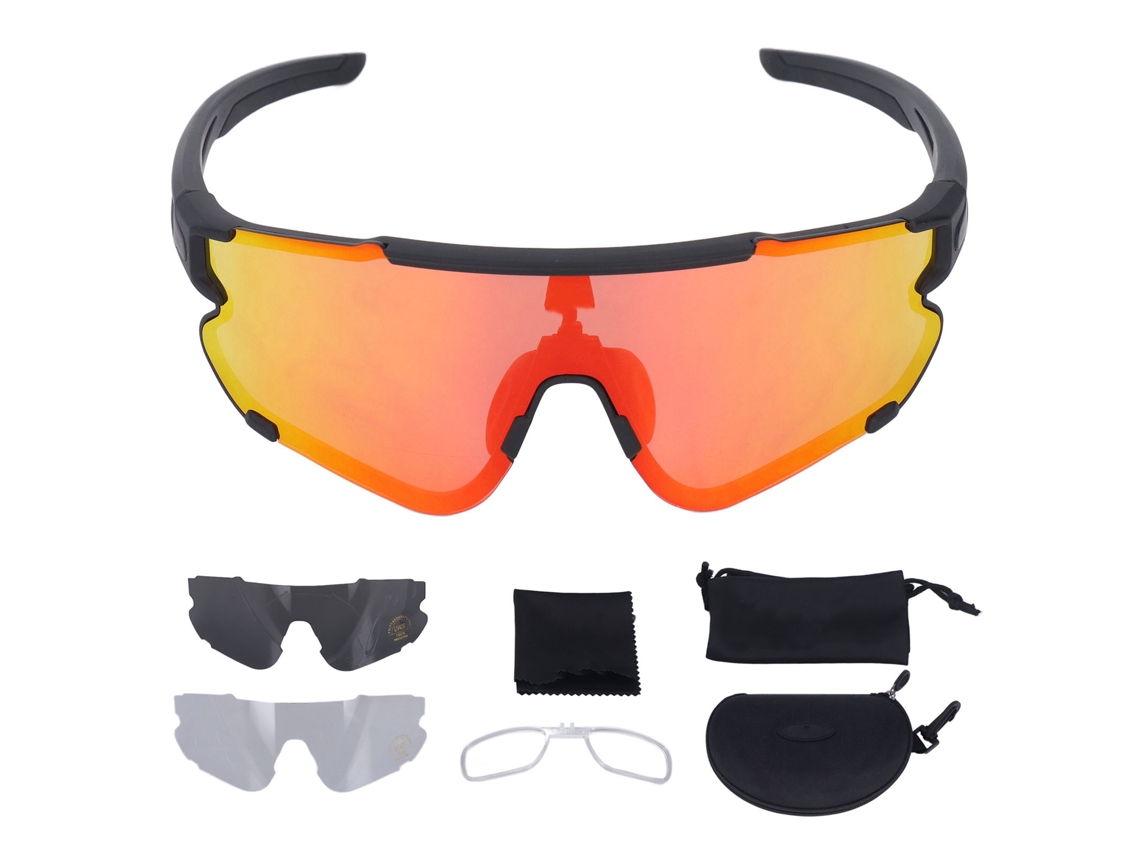 Óculos De Sol Polarizados Removíveis Uv400 Com Lentes Para Ciclismo Pesca Ao Ar Livre
