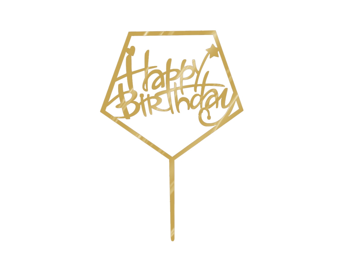 Laxiscreed Inserção De Acrílico Para Bolo – Decoração De Festa De Aniversário E Confeitaria