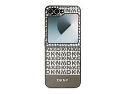 Capa para Samsung Galaxy Z Flip 6 DKNY Pele Sintética Castanho