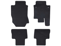 Vidaxl Tapete De Carro 4 Pcs Preto Borracha