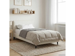 Vidaxl Duvet De Ano Inteiro Colchonete Cinzento-claro 135 X 200 Cm