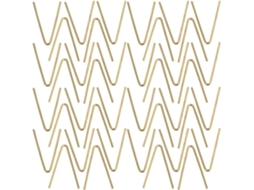 Lioobo Conjunto De 100-pins Distintivo Em Cobre Dourado Formato V Para Uniformes, Cabeça Plana, Fácil Instalação
