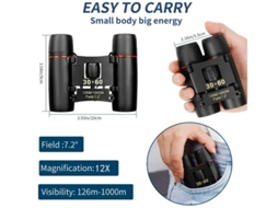 Mini Binóculos Portáteis Ao Ar Livre Binóculos Dobráveis Leves De Bolso Para Adultos E Crianças Observação De Pássaros Caça Viagens E Bestvite