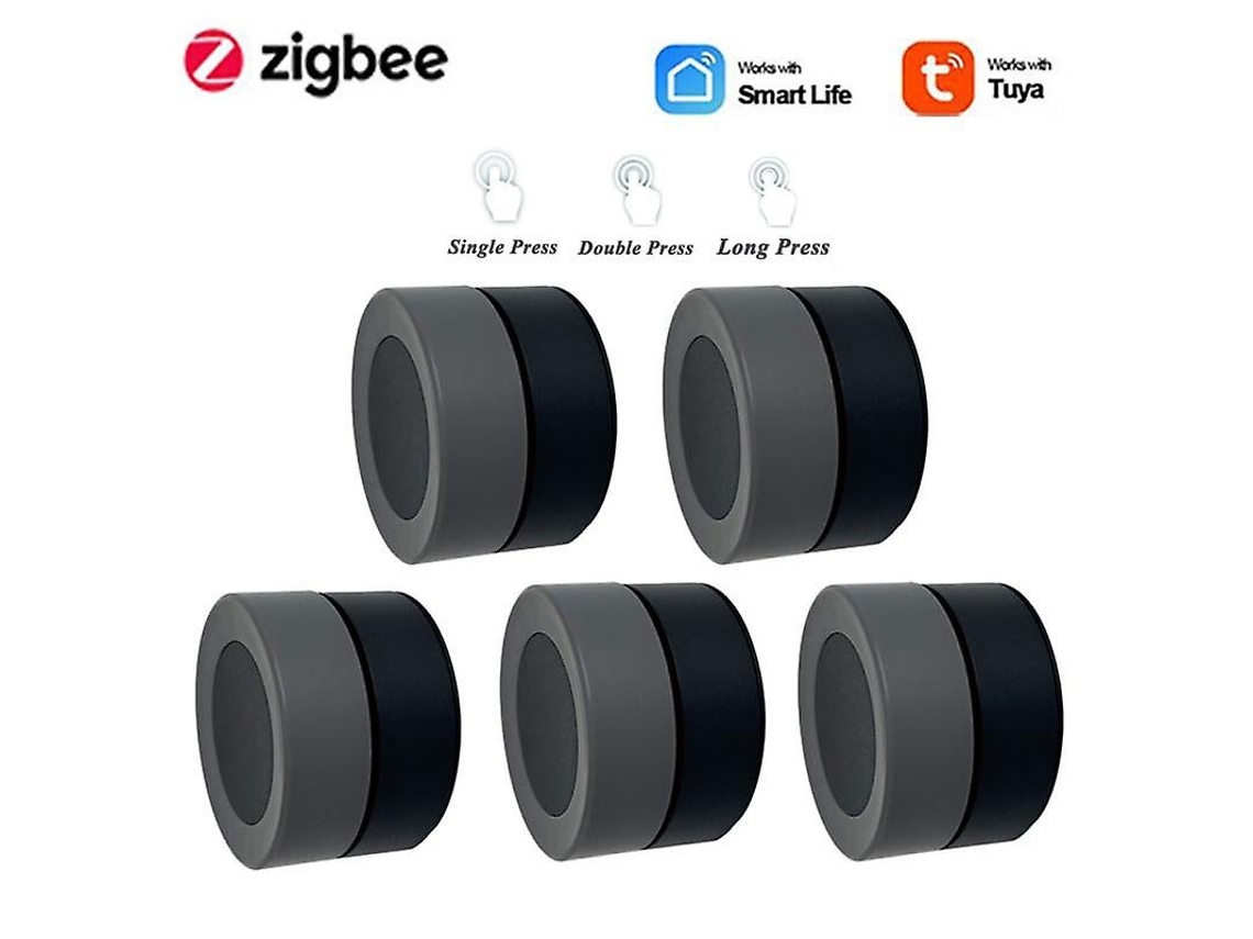 Lurelia Interruptor De Botão Zigbee Sem Fios Tuya Smart Home Rotary Switch Comando Remoto De Cena Inteligente Funciona Com Zigbee Hub Smart Life