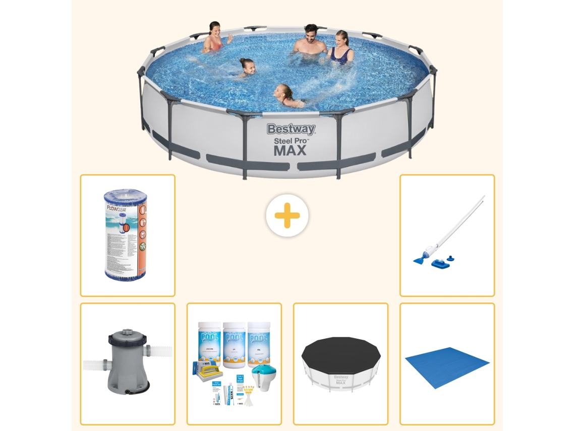Bestway Piscina Bestway Steel Pro Max Redonda - 366x76 Cm - 7-peças S21684