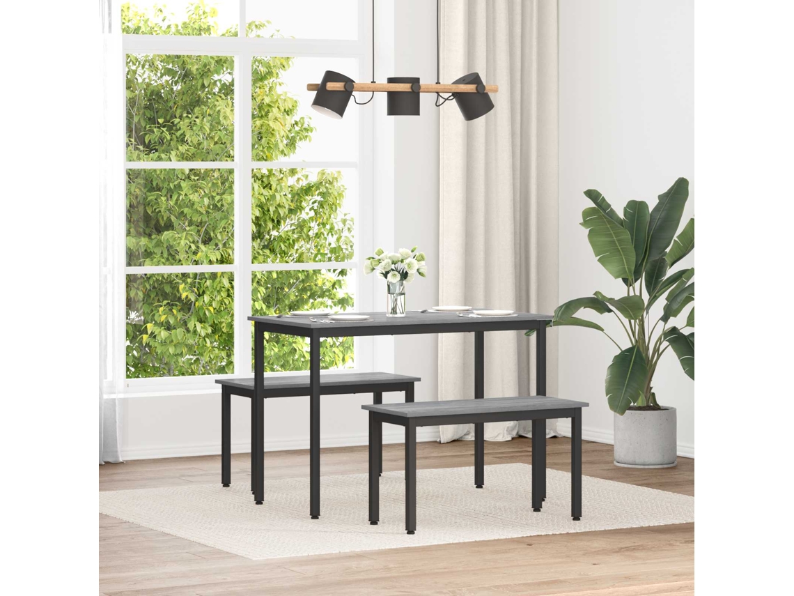 Vidaxl Banco Cinza Sonoma 80 X 35 X 45 Cm Derivados De Madeira