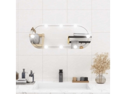 Espelho de Parede Oval com Luzes Led 30x70 Cm Vidro HARLANV1