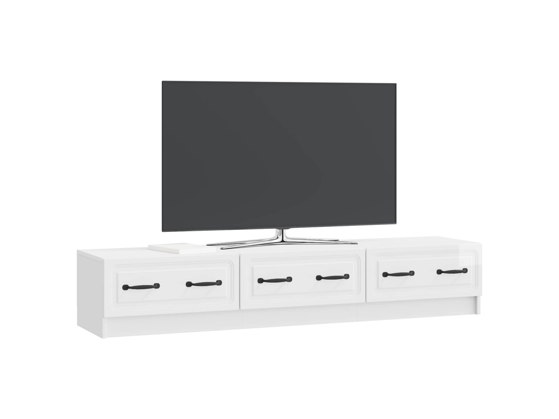 Gabinete para Tv com Gaveta Branco Brilhante 147x34,5x27 Cm MAISON EXCLUSIVE