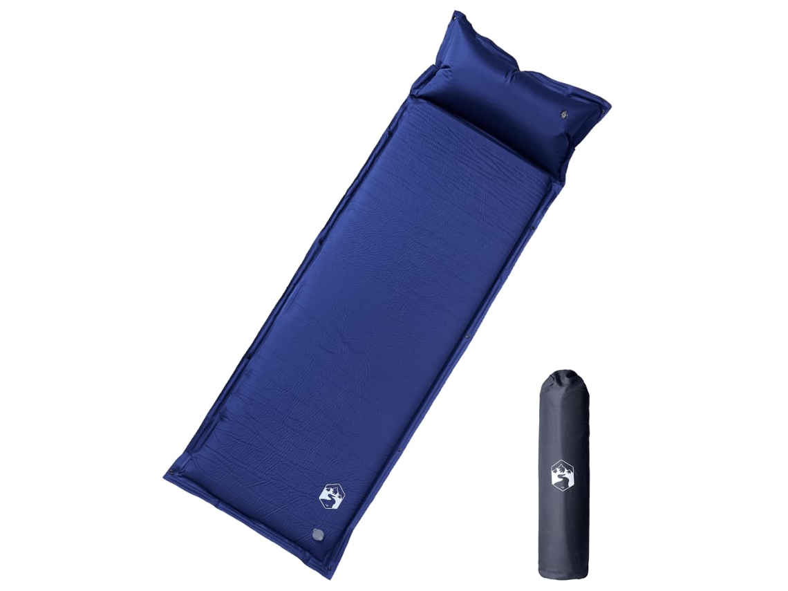 Self Inflating Camping Mattress, Self Inflating Camping Mattresses Vidaxl Azul Espuma (195 X 64 X 4.5 Cm)